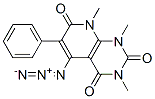 Pyrido[2,3-d]pyrimidine-2,4,7(1H,3H,8H)-trione,  5-azido-1,3,8-trimethyl-6-phenyl- Struktur