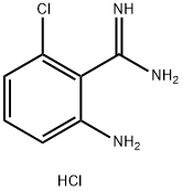 BENZENECARBOXIMIDAMIDE,2-AMINO-6-CHLORO-,HYDROCHLORIDE (1:2) Struktur