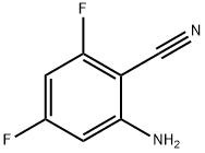 2-氨基-4,6-二氟苯腈 結構式