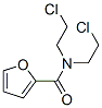 N,N-Bis(2-chloroethyl)-2-furancarboxamide Struktur