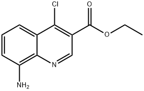 ethyl 8-aMino-4-chloroquinoline-3-carboxylate Struktur