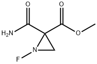 2-Aziridinecarboxylicacid,2-(aminocarbonyl)-1-fluoro-,methylester(9CI) Struktur