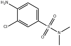 4-amino-3-chloro-N,N-dimethyl-benzenesulfonamide Struktur