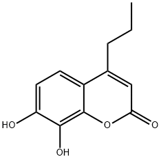 7,8-DIHYDROXY-4-PROPYLCOUMARIN Struktur