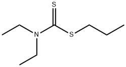 Diethyldithiocarbamic acid propyl ester Struktur