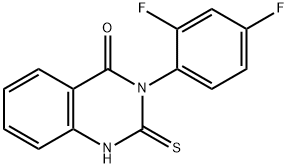 3-(2,4-DIFLUORO-PHENYL)-2-MERCAPTO-3H-QUINAZOLIN-4-ONE Struktur