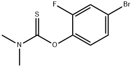 O-(4-Bromo-2-fluorophenyl) dimethylthiocarbamate Struktur