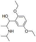 1-(2,5-diethoxyphenyl)-2-(propan-2-ylamino)propan-1-ol Struktur