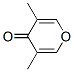 3,5-Dimethyl-4H-pyran-4-one Struktur