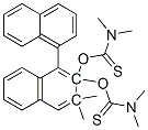 Carbamothioic acid, dimethyl-, O,O-(3,3-dimethyl1,1-binaphthalene-2,2-diyl) ester Struktur