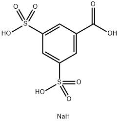 Disodium hydrogen 3,5-disulphonatobenzoate Struktur