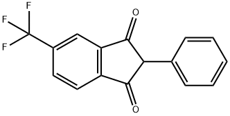 2-Phenyl-5-(trifluoromethyl)-1H-indene-1,3(2H)-dione Struktur