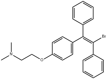 (E,Z)-1-Bromo-2-[4-[2-(dimethylamino)ethoxy]phenyl]-1,2-diphenylethene Struktur