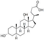 (3a,5a,12a)-3,12-dihydroxy-Cholan-24-oic acid Struktur