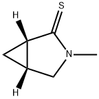 3-Azabicyclo[3.1.0]hexane-2-thione,3-methyl-,(1S)-(9CI) Struktur