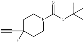 1-Boc-4-ethynyl-4-fluoropiperidine Struktur