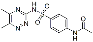 N-[4-[(5,6-dimethyl-1,2,4-triazin-3-yl)sulfamoyl]phenyl]acetamide Struktur