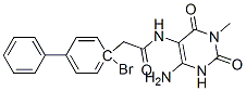 [1,1-Biphenyl]-4-acetamide,  N-(4-amino-1,2,3,6-tetrahydro-1-methyl-2,6-dioxo-5-pyrimidinyl)-4-bromo- Struktur