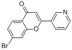 7-BROMO-2-(PYRIDIN-3-YL)-4H-CHROMEN-4-ONE Struktur