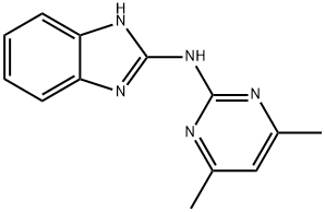 2-(4,6-Dimethyl-2-pyrimidinylamino)-1H-benzimidazole Struktur