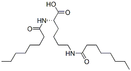 N2,N6-bis(1-oxooctyl)-L-lysine  Struktur