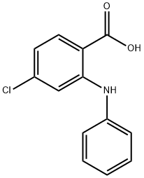 4-CHLORO-2-PHENYLAMINO-BENZOIC ACID Struktur