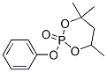 4,4,6-Trimethyl-2-phenoxy-1,3,2-dioxaphosphorinane 2-oxide Struktur