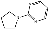 Pyrimidine, 2-(1-pyrrolidinyl)- (9CI) Struktur