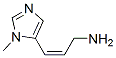 2-Propen-1-amine,3-(1-methyl-1H-imidazol-5-yl)-,(Z)-(9CI) Struktur