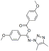 4-Methoxybenzoic acid N-(4,5-dimethyl-1H-1,2,3-triazol-1-yl)-4-methoxybenzenecarbimidic anhydride Struktur