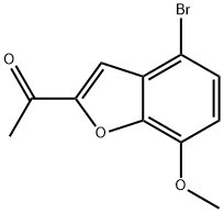 Ethanone, 1-(4-bromo-7-methoxy-2-benzofuranyl)- Struktur