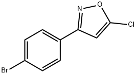 3-(4-BROMOPHENYL)-5-CHLOROISOXAZOLE Struktur