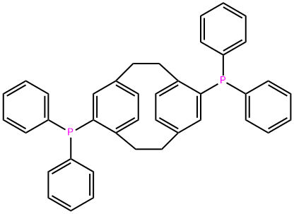 (R)-(-)-4,12-BIS(DIPHENYLPHOSPHINO)-[2.2]-PARACYCLOPHANE Struktur