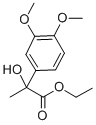 Lactic acid, 2-(3,4-dimethoxyphenyl)-, ethyl ester Struktur