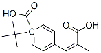 Benzoic acid, 4-(2-carboxy-1-propenyl)-, 1-(1,1-dimethylethyl) ester (9CI) Struktur