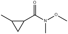 Cyclopropanecarboxamide, N-methoxy-N,2-dimethyl- (9CI) Struktur