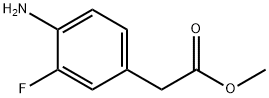 Benzeneacetic acid, 4-aMino-3-fluoro-, Methyl ester Struktur