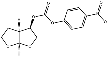 (3R,3aS,6aR)-hexahydrofuro[2,3-b]furan-3-yl 4-nitrophenyl carbonate Struktur