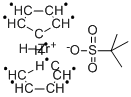 BIS-(CYCLOPENTADIENYL)-ZIRCONIUM(IV)-(TERT-BUTYLSULFONATE)-(HYDRIDE) Struktur