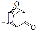 4-Fluoro-2,6-adamantanedione Struktur