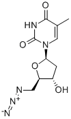 5'-AZIDO-5'-DEOXYTHYMIDINE Structure