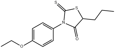 3-(p-Ethoxyphenyl)-5-propylrhodanine Struktur