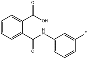 2-[[(3-FLUOROPHENYL)AMINO]CARBONYL]-BENZOIC ACID Struktur