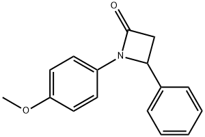 1-(4-Methoxyphenyl)-4-phenylazetidin-2-one Struktur