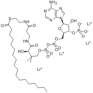 N-OCTADECANOYL COENZYME A LITHIUM SALT, 193402-48-1, 結(jié)構(gòu)式