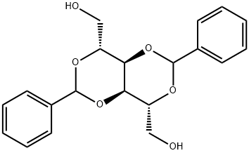 2-O,4-O:3-O,5-O-Dibenzylidene-D-mannitol Struktur