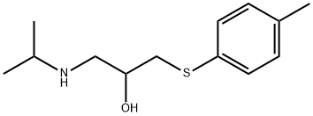 2-Propanol, 1-(isopropylamino)-3-(p-tolylthio)- Struktur