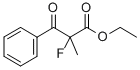 2-Fluoro-2-methyl-3-oxo-3-phenyl-propionic acid ethyl ester Struktur