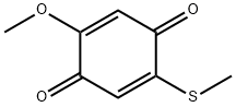 2-Methoxy-5-(methylthio)-2,5-cyclohexadiene-1,4-dione Struktur