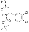 3-TERT-BUTOXYCARBONYLAMINO-3-(3,4-DICHLORO-PHENYL)-PROPIONIC ACID Struktur